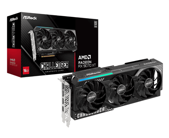 ASRock AMD Radeon RX 9070 XT Challenger 16Go#-Seconde Vie-Etat Satisfaisant - Carte graphique - 0