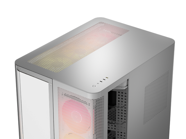 Corsair Air 5400 LX-R RGB Link Blanc Blanc - Boîtier PC Corsair - 12