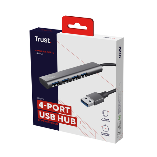 Trust HALYX 4 ports USB-A 3.2  - Hub Trust - Cybertek.fr - 4