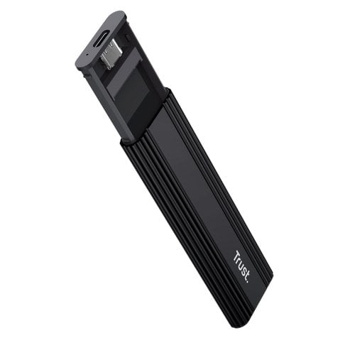 Trust USB-C 3.2 M.2 SSD - Noir - Boîtier externe - Cybertek.fr - 3