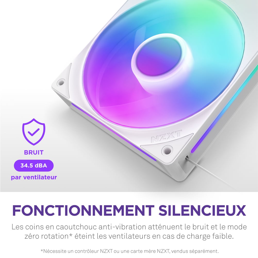 NZXT F420RGB Core Fan (Single Frame) - Ventilateur boîtier NZXT - 11