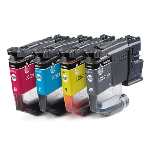 Imprimante multifonction Brother DCP-J1310DW 3 en 1 + Cartouche LC521 4 couleurs - 7