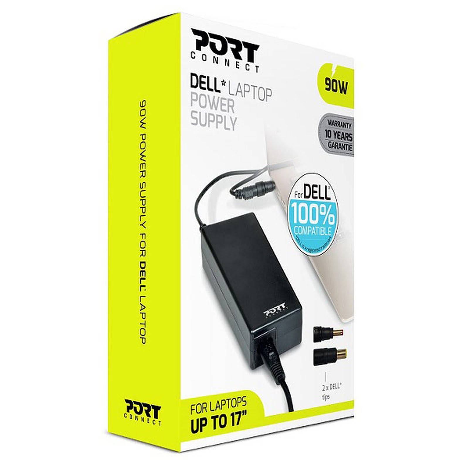 Port Chargeur secteur 90W DELL - 2 embouts (900007-DE) - Achat / Vente Chargeur sur Cybertek.fr - 1