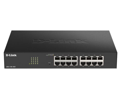 Switch D-Link 24 Ports Gigabit dont 12 PoE+ DGS-1100-24PV2/E - 0