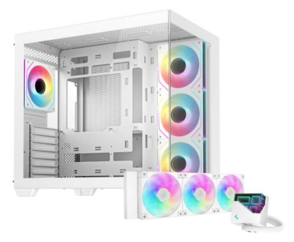 CG530 4F Blanc - MT/SsAlim/ATX + LT360 ARGB Blanc - Cybertek.fr - 0