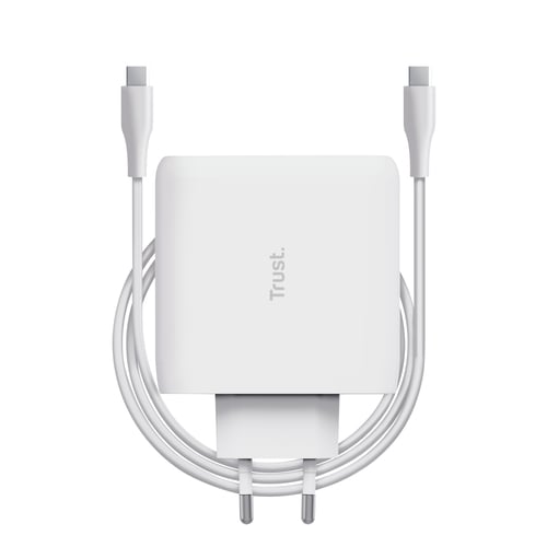 Trust Chargeur universel MAXO 100W - USB-C + Câble 2m USB-C - Blanc (25140) - Achat / Vente Chargeur sur Cybertek.fr - 3