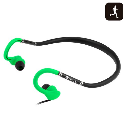 NGS Ecouteurs Cougar Stereo Vert - Micro-casque - Cybertek.fr - 0