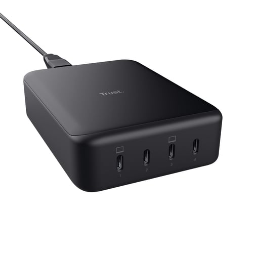 Trust Chargeur de bureau MAXO GaN 240W - 4 ports USB-C (25413) - Achat / Vente Chargeur sur Cybertek.fr - 0