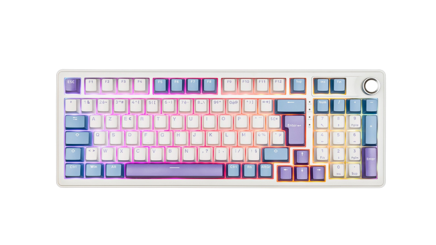 The G-LAB Keyz Elite 400 White Blue - Clavier PC The G-LAB - 0