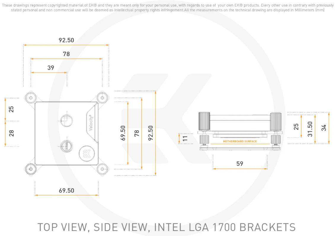 EK Water Blocks EK-Quantum Velocity³ 1700/1851/AM5 - Plexi  (3831109881118) - Achat / Vente Accessoires watercooling sur Cybertek.fr - 3