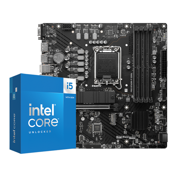 BUNDLE PRO B760M-P + Core i5-14600KF - Cybertek.fr - 0