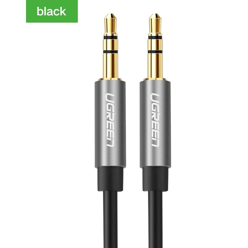 Câble audio Jack 3.5mm mâle/mâle - 1m - Connectique TV/Hifi/Video - 0