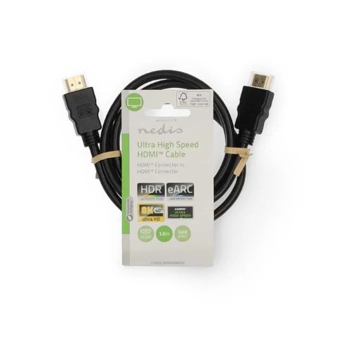 Câble HDMI HighSpeed mâle/mâle - 1m - Noir - 0