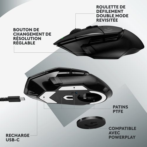Logitech G502 X Lightspeed - Souris PC Logitech - Cybertek.fr - 11