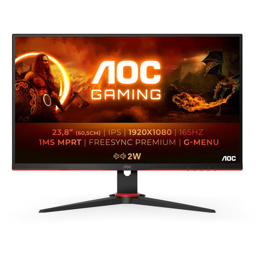 AOC 24 pouces  24G2SPAE/BK-TBE - Ecran PC AOC - Cybertek.fr - 0