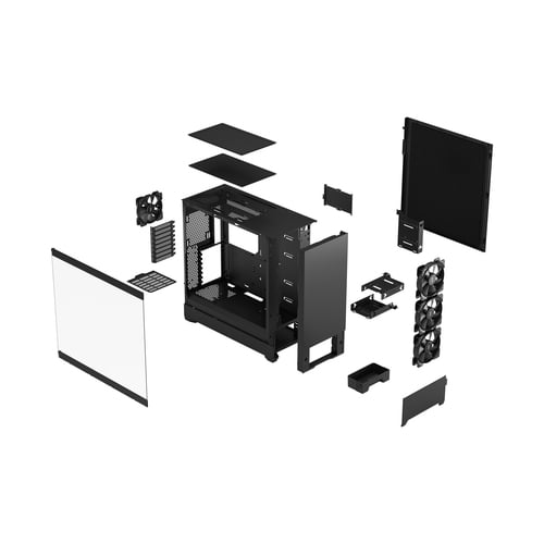 Fractal Design Pop XL Silent Black TG Clear Tint-GT/SsAlim/E-ATX Noir - Boîtier PC - 11