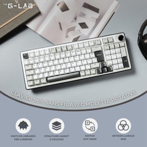 The G-LAB Keyz Elite 400 WG - Clavier PC The G-LAB - Cybertek.fr - 7