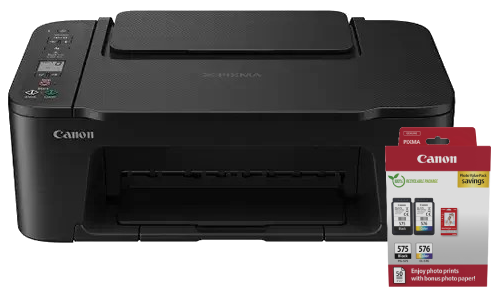 Imprimante multifonction Canon PIXMA TS3750i Black + Cartouche pack PG-575/CL-576 - 0