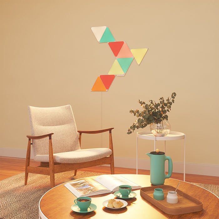 Nanoleaf Shapes Triangles Starter Kit - 9 Pièces (NL47-0002TW-9PK) - Achat / Vente Objet connecté / Domotique sur Cybertek.fr - 4