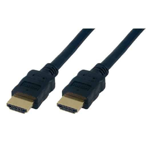 Câble HDMI 2.0 Highspeed + Ethernet mâle/mâle - 1m - 0