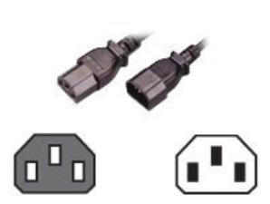 Câble alimentation CEE 7/7 - 2m - Noir - Connectique réseau - 0