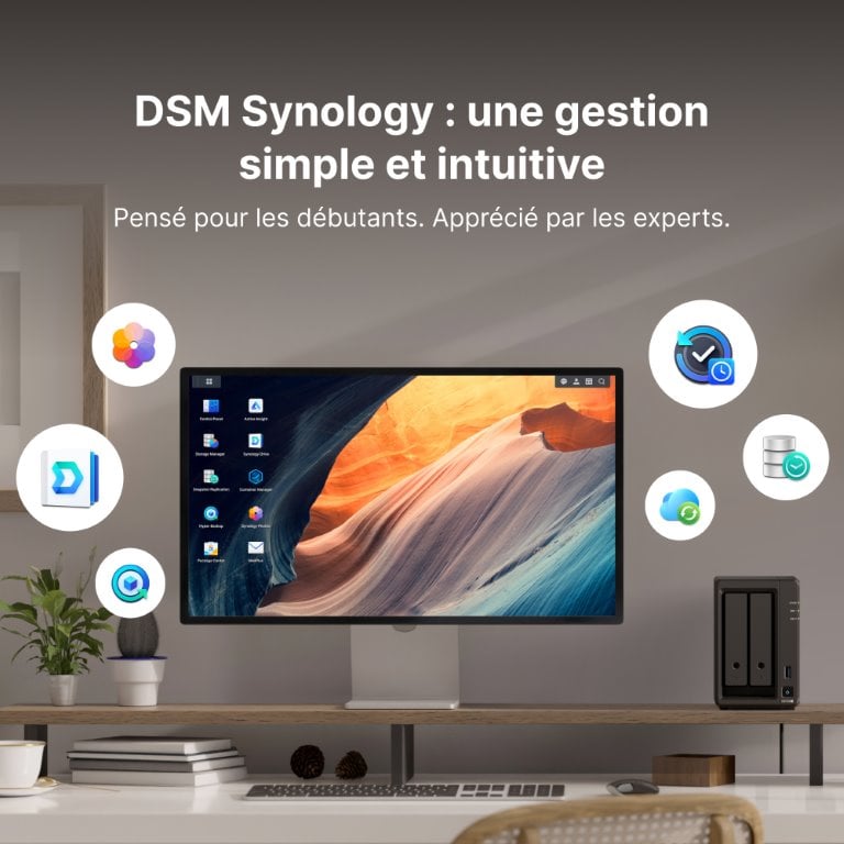 Synology DS925+ - 4 Baies (compatible disques tiers) - Serveur NAS - 10