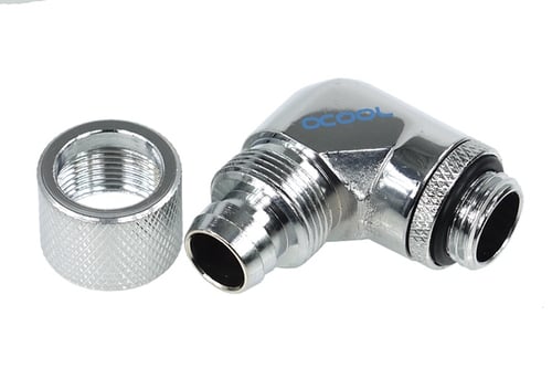 Alphacool Fitting 13/10mm - 90° rotatif - G1/4" - Chrome (17074) - Achat / Vente Accessoires watercooling sur Cybertek.fr - 1