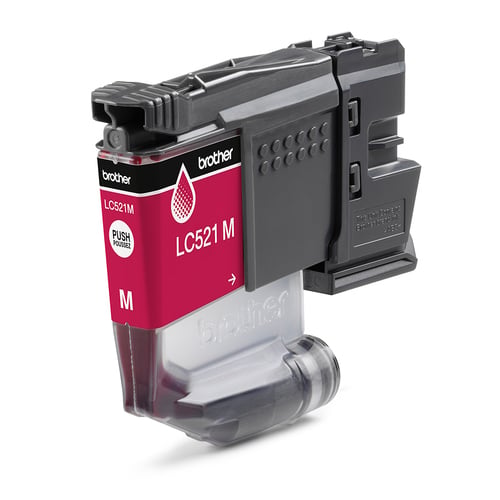 Cartouche d'encre LC521M - Magenta pour imprimante Jet d'encre Brother - 4