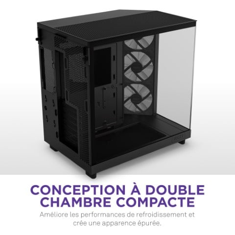 NZXT H6 Flow RGB Noir Noir - Boîtier PC NZXT - Cybertek.fr - 11