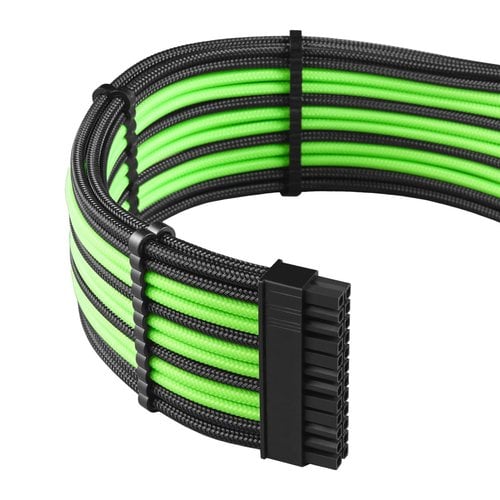 CableMod Cable Kit C-Series PRO ModMesh Black/Light Green Corsair - CM-PCSR-FKIT-NKKLG-R (CM-PCSR-FKIT-NKKLG-R) - Achat / Vente Accessoire alimentation sur Cybertek.fr - 2