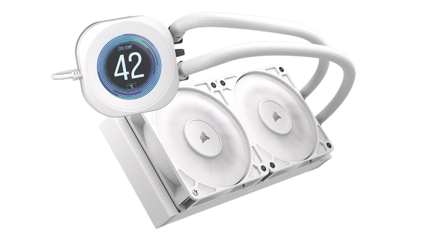 Corsair NAUTILUS 240 RS LCD - 240mm - Blanc - Watercooling - 1