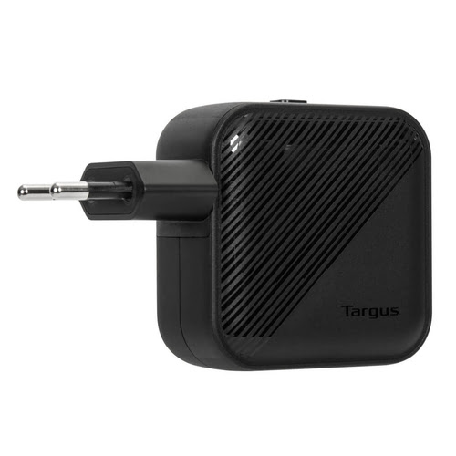 Targus Chargeur mural PowerElite GaN 65W - 2 ports - Noir (APA803GL) - Achat / Vente Chargeur sur Cybertek.fr - 1
