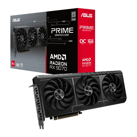 Carte graphique Asus Prime Radeon RX 9070 OC Edition 16GB GDDR6 Cybertek