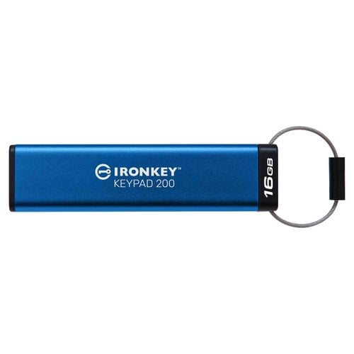Kingston 16GB IRONKEY KEYPAD 200 AES-256 - Clé USB Kingston - 0