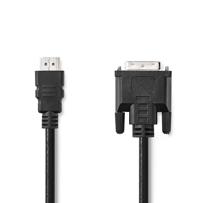 Câble HDMI vers DVI-D - 2m  - Noir - Connectique TV/Hifi/Video - 2