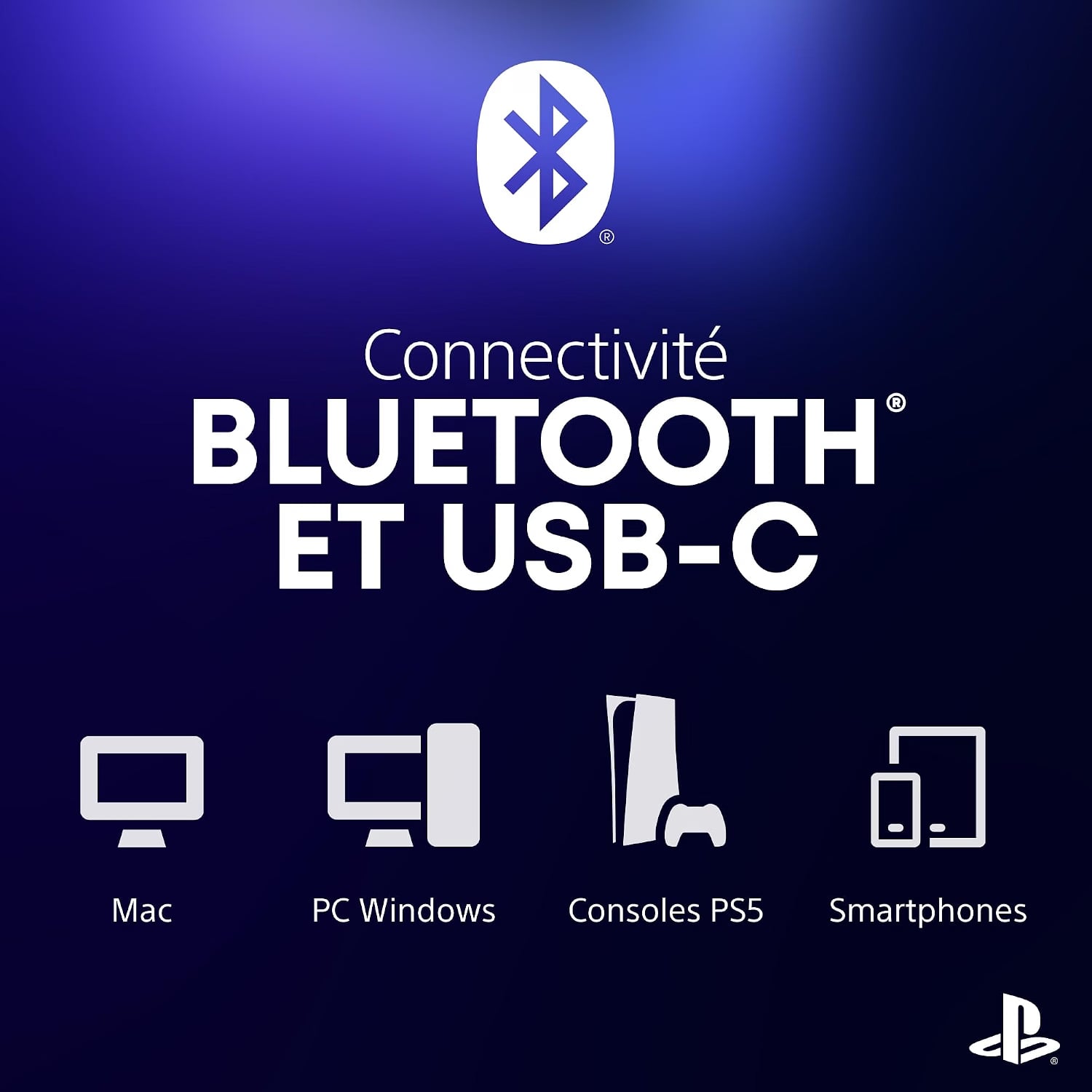 Sony Manette DualSense Midnight Black - Périphérique de jeu - 5