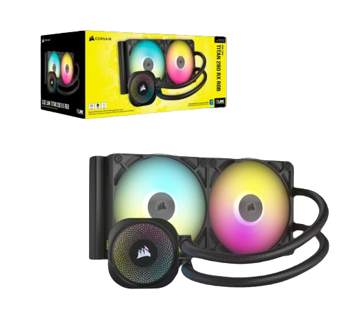Corsair iCUE LINK TITAN - 280 RX RGB AIO/280mm - Noir - Watercooling - 1