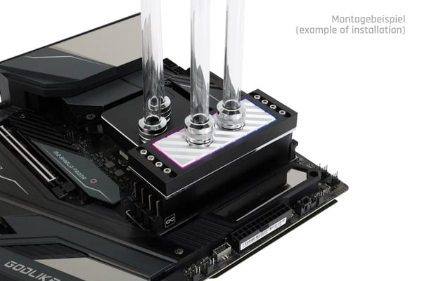 Alphacool Apex D-RAM Water cooler ARGB - 4 Slots Argent (1024300) - Achat / Vente Accessoires watercooling sur Cybertek.fr - 1