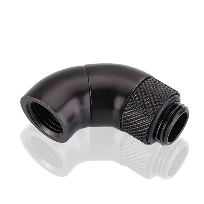 CONSTRUCTEUR Fitting arrondi rotatif 90° noir - 14mm (B-RD90-SK-B) - Achat / Vente Accessoires watercooling sur Cybertek.fr - 0