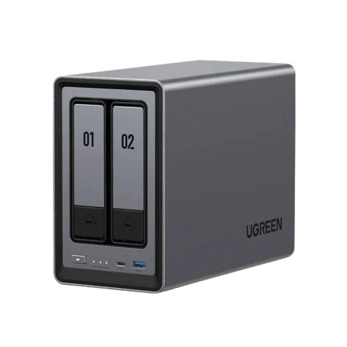 UGREEN DXP2800 - 2 Baies avec 2 disques de 4To RED Plus - Serveur NAS - 4