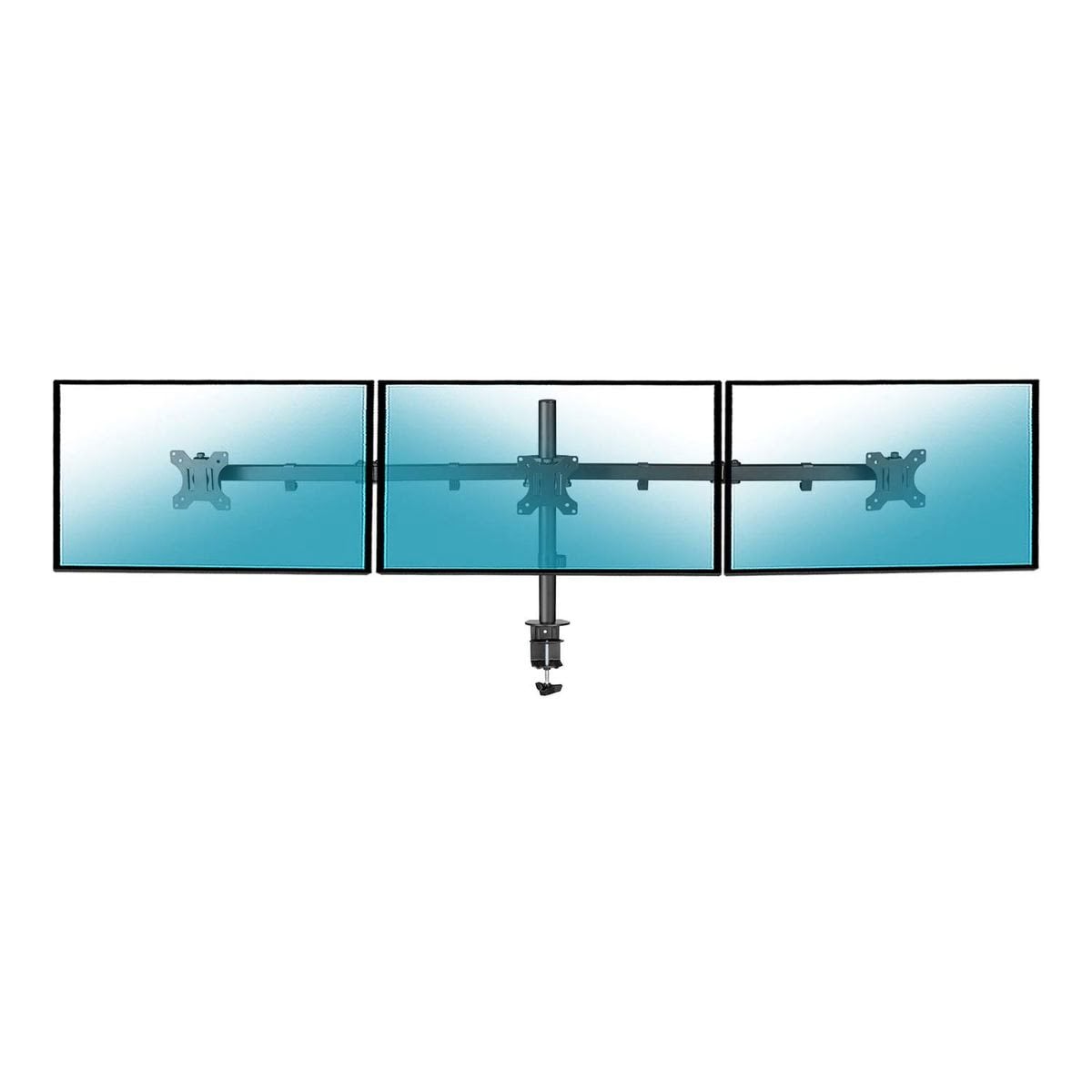 Support bureau 3 écrans 13" à 27" VESA 100x100  - Accessoire écran - 0